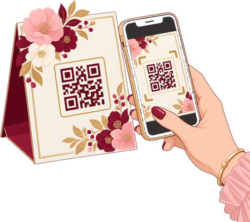 Quét mã QR trên standee
